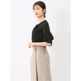 シルケットポンチ ビジュー付き 半袖プルオーバー | TAKA-Q WOMEN | 詳細画像14