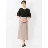 シルケットポンチ ビジュー付き 半袖プルオーバー | TAKA-Q WOMEN | 詳細画像17