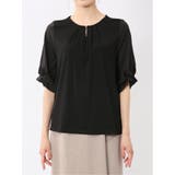 シルケットポンチ ビジュー付き 半袖プルオーバー | TAKA-Q WOMEN | 詳細画像18