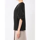 シルケットポンチ ビジュー付き 半袖プルオーバー | TAKA-Q WOMEN | 詳細画像19