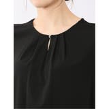 シルケットポンチ ビジュー付き 半袖プルオーバー | TAKA-Q WOMEN | 詳細画像21