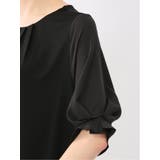 シルケットポンチ ビジュー付き 半袖プルオーバー | TAKA-Q WOMEN | 詳細画像22
