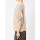 シルケットポンチ ビジュー付き 半袖プルオーバー | TAKA-Q WOMEN | 詳細画像31
