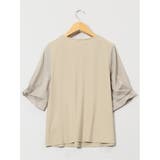シルケットポンチ ビジュー付き 半袖プルオーバー | TAKA-Q WOMEN | 詳細画像36