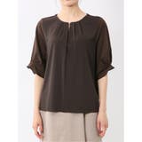 シルケットポンチ ビジュー付き 半袖プルオーバー | TAKA-Q WOMEN | 詳細画像41