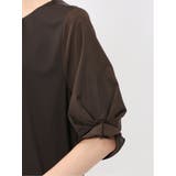 シルケットポンチ ビジュー付き 半袖プルオーバー | TAKA-Q WOMEN | 詳細画像45