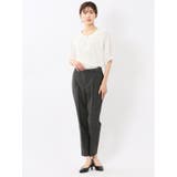 シルケットポンチ ビジュー付き 半袖プルオーバー | TAKA-Q WOMEN | 詳細画像5