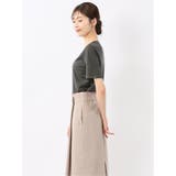 シルケットポンチ クルーネック半袖Tシャツ | TAKA-Q WOMEN | 詳細画像13 
