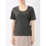 シルケットポンチ クルーネック半袖Tシャツ | TAKA-Q WOMEN | 詳細画像17 