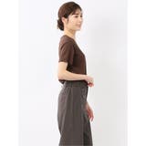 シルケットポンチ クルーネック半袖Tシャツ | TAKA-Q WOMEN | 詳細画像26 