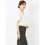 シルケットポンチ クルーネック半袖Tシャツ | TAKA-Q WOMEN | 詳細画像4 