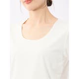 シルケットポンチ クルーネック半袖Tシャツ | TAKA-Q WOMEN | 詳細画像9 