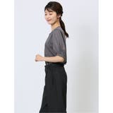 比翼 クルーネック 半袖ブラウソー | TAKA-Q WOMEN | 詳細画像2 