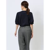 比翼 クルーネック 半袖ブラウソー | TAKA-Q WOMEN | 詳細画像23 