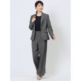 比翼 クルーネック 半袖ブラウソー | TAKA-Q WOMEN | 詳細画像25 