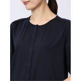 比翼 クルーネック 半袖ブラウソー | TAKA-Q WOMEN | 詳細画像29 