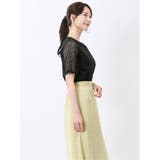 レース切替 クルーネック 半袖プルオーバー | TAKA-Q WOMEN | 詳細画像14 