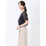 レース切替 クルーネック 半袖プルオーバー | TAKA-Q WOMEN | 詳細画像22 
