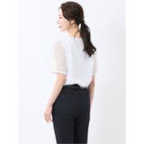 レース切替 クルーネック 半袖プルオーバー | TAKA-Q WOMEN | 詳細画像3 