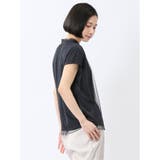 チュール ギャザーネック半袖プルオーバー | TAKA-Q WOMEN | 詳細画像28