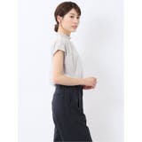 チュール ギャザーネック半袖プルオーバー | TAKA-Q WOMEN | 詳細画像4