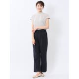 チュール ギャザーネック半袖プルオーバー | TAKA-Q WOMEN | 詳細画像5