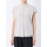 チュール ギャザーネック半袖プルオーバー | TAKA-Q WOMEN | 詳細画像6