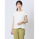 02アイボリー | 接触冷感 ドッキングプルオーバー | TAKA-Q WOMEN