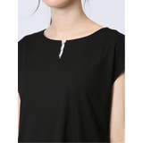 接触冷感 フェイクパール付きプルオーバー | TAKA-Q WOMEN | 詳細画像9 