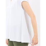 布帛切替 バックフレア 半袖プルオーバー | TAKA-Q WOMEN | 詳細画像10 