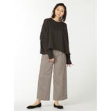 裏毛サイド切替 クルーネック ゆるプルオーバー | TAKA-Q WOMEN | 詳細画像21