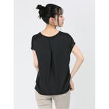 マーブルワルツ/MARBLE WALTS ハイブリッド 抜き衿半袖プルオーバー | TAKA-Q WOMEN | 詳細画像12 