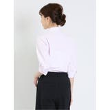 ノーアイロンストレッチ レギュラーカラー 7分袖ニットシャツ | TAKA-Q WOMEN | 詳細画像3