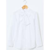 うれしい高機能 リボン脱着 長袖シャツ | TAKA-Q WOMEN | 詳細画像1 
