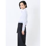 嬉しい機能 レギュラーカラー 長袖シャツ サックス | TAKA-Q WOMEN | 詳細画像2