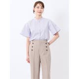 70青 | 嬉しい機能 スタンドカラー 半袖シャツ | TAKA-Q WOMEN