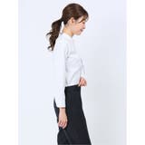 透け防止 形態安定 ボウタイ脱着 長袖シャツ | TAKA-Q WOMEN | 詳細画像4