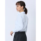 【WEB限定】形態安定ストレッチ ギャザースキッパー長袖シャツ | TAKA-Q WOMEN | 詳細画像18