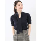 75紺 | ハンドウォッシャブル 2WAY 半袖ニットプルオーバー | TAKA-Q WOMEN