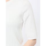 快適機能 リブ クルーネック 半袖ニット | TAKA-Q WOMEN | 詳細画像10