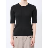 快適機能 リブ クルーネック 半袖ニット | TAKA-Q WOMEN | 詳細画像16