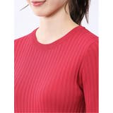 快適機能 リブ クルーネック 半袖ニット | TAKA-Q WOMEN | 詳細画像29