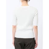 快適機能 リブ クルーネック 半袖ニット | TAKA-Q WOMEN | 詳細画像8