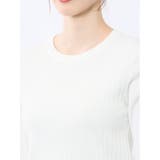 快適機能 リブ クルーネック 半袖ニット | TAKA-Q WOMEN | 詳細画像9
