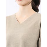 ハンドウォッシャブル ミラノ Vネック ニットプルオーバー | TAKA-Q WOMEN | 詳細画像18 