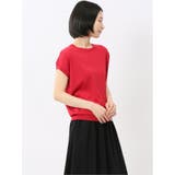 快適機能 無地 フレンチ袖 クルーニット | TAKA-Q WOMEN | 詳細画像16