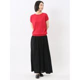 快適機能 無地 フレンチ袖 クルーニット | TAKA-Q WOMEN | 詳細画像17