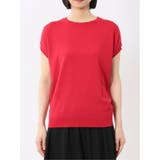 快適機能 無地 フレンチ袖 クルーニット | TAKA-Q WOMEN | 詳細画像18