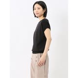 快適機能 無地 フレンチ袖 クルーニット | TAKA-Q WOMEN | 詳細画像2