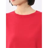 快適機能 無地 フレンチ袖 クルーニット | TAKA-Q WOMEN | 詳細画像21